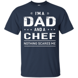 I'm A Dad And Chef - For Men Father Funny Gift T-Shirt - TEEEVER - Navy / S- Short Sleeve -TeeEver.com