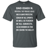 Mens Dad - Happy Father's Day Father's Day Gift T-Shirt - TEEEVER - Dark Heather / S- Short Sleeve -TeeEver.com