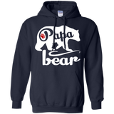 Papa Bear - Father's Day - papa - father day gift Hoodie - TEEEVER - Navy / S- Hoodies -TeeEver.com