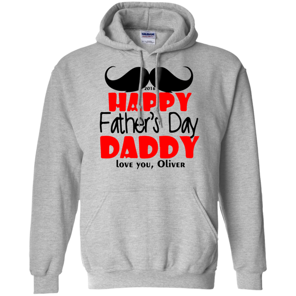 Happy-Father's-day Pullover Hoodie 8 oz - Sport Grey / S- Hoodies -TeeEver.com