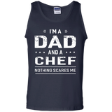 I'm A Dad And Chef - For Men Father Funny Gift Tank Top - TEEEVER - Navy / S- Sleeveless -TeeEver.com