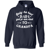 Men's Only The Best Dads Get Promoted To Grandpa Hoodie - TEEEVER - Navy / S- Hoodies -TeeEver.com