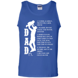 Father's Day Gift For Dad - Dad (noun) - All about Dad Tank Top - TEEEVER - Royal / S- Sleeveless -TeeEver.com