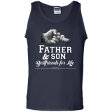 Men's Father Son Friends Fist Bump - Dad Father's Day Family Tank Top - TEEEVER - Navy / S- T-Shirts -TeeEver.com