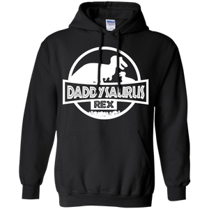 Dinosaur - Daddysaurus Rex - Father's Day Hoodie - TEEEVER - Black / S- Hoodies -TeeEver.com