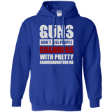 Guns Don't Kill Grandpas With Pretty Granddaughters Do Fathers Day Gift Hoodie - TEEEVER - Royal / S- Hoodies -TeeEver.com