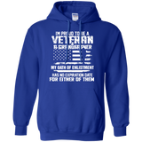 Veteran Proud To Be A Veteran A Grandfather Hoodie - TEEEVER - Royal / S- Sweatshirts -TeeEver.com