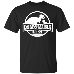 Dinosaur - Daddysaurus Rex - Father's Day T-Shirt - TEEEVER - Black / S- Short Sleeve -TeeEver.com