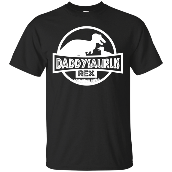 Dinosaur - Daddysaurus Rex - Father's Day T-Shirt - TEEEVER - Black / S- Short Sleeve -TeeEver.com