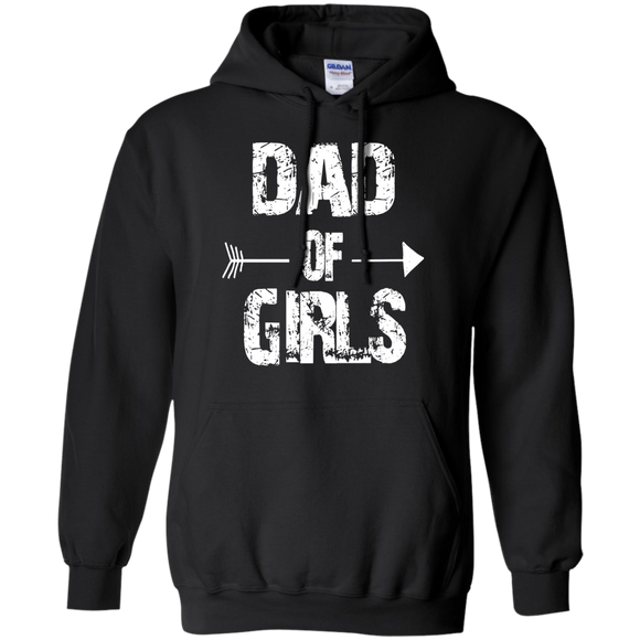 Dad Of Girls Hoodie - TEEEVER - Black / S- Sweatshirts -TeeEver.com