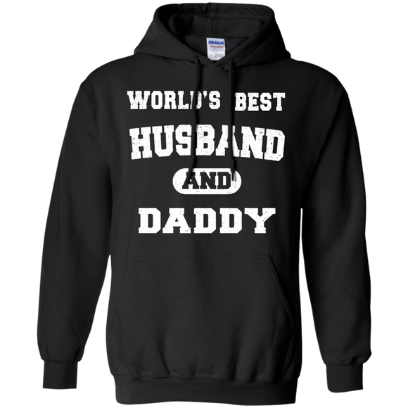 Men's Worlds Best Husband and Daddy Fathers Day Hoodie - TEEEVER - Black / S- Hoodies -TeeEver.com