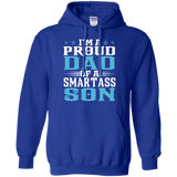 Men's Proud Dad Of A Smartass Son - Gifts Fathers Day Hoodie - TEEEVER - Royal / S- Hoodies -TeeEver.com