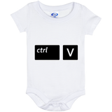 Copy And Paste - Ctrl-V for Son - Baby Onesie 6,12,24 month TEEEVER - Baby Onesie 6 Month / White / One Size- Apparel -TeeEver.com