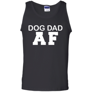 Dog Dad AF Funny - Dog Dad Owner Dog Father's Day Gift Tank Top - TEEEVER - Black / S- T-Shirts -TeeEver.com