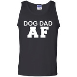 Dog Dad AF Funny - Dog Dad Owner Dog Father's Day Gift Tank Top - TEEEVER - Black / S- T-Shirts -TeeEver.com