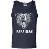Papa Bear - Best gift for Dad Tank Top - TEEEVER - Navy / S- Sleeveless -TeeEver.com