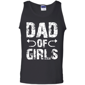 Dad of Girls - Funny Father's Day Gift From Daughter Tank Top - TEEEVER - Black / S- T-Shirts -TeeEver.com