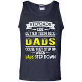Funny Step Dads Are Better - Fathers Day Birthday Gift Tank Top - TEEEVER - Navy / S- Sleeveless -TeeEver.com