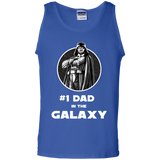 Star Wars Father's Day Darth Vader Best Dad Graphic Tank Top - TEEEVER - Royal / S- Sleeveless -TeeEver.com