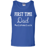 Men's First Time Dad - Dad to Be Fathers Day Gift Funny Tank Top - TEEEVER - Royal / S- Sleeveless -TeeEver.com