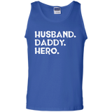 Men's Husband daddy hero - gift dad or husband father's day Tank Top - TEEEVER - Royal / S- Sleeveless -TeeEver.com