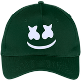 Mello Smile - Simple Design - Five Panel Twill Cap - Hunter / One Size- Hats -TeeEver.com