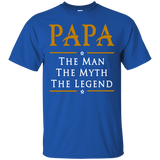 Papa the man myth legend father's day - son gift T-Shirt - TEEEVER - Royal / S- T-Shirts -TeeEver.com