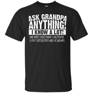 Men's Ask Grandpa Anything - Funny Gift for Father's Day T-Shirt - TEEEVER - Black / S- T-Shirts -TeeEver.com