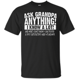 Men's Ask Grandpa Anything - Funny Gift for Father's Day T-Shirt - TEEEVER - Black / S- T-Shirts -TeeEver.com