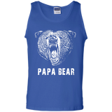 Papa Bear - Best gift for Dad Tank Top - TEEEVER - Royal / S- Sleeveless -TeeEver.com
