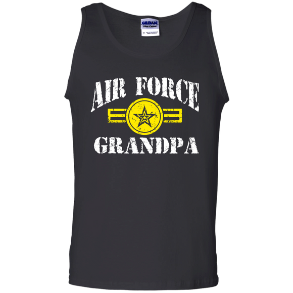Veteran Air Force Grandpa Tank Top - TEEEVER - Black / S- T-Shirts -TeeEver.com