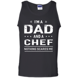 I'm A Dad And Chef - For Men Father Funny Gift Tank Top - TEEEVER - Black / S- Sleeveless -TeeEver.com