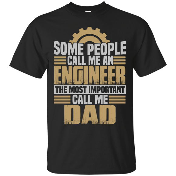 Great Gifts For Father's Day. Funny - For Engineer Dad T-Shirt - TEEEVER - Black / S- Short Sleeve -TeeEver.com
