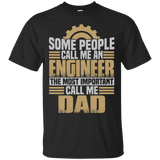 Great Gifts For Father's Day. Funny - For Engineer Dad T-Shirt - TEEEVER - Black / S- Short Sleeve -TeeEver.com