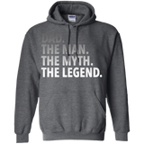 Men's Dad - The Man The Myth The Legend - Dad Father - Hoodie - TEEEVER - Dark Heather / S- Hoodies -TeeEver.com