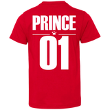 Dad and son matching, King and Prince - Youth Jersey Tee back - TEEEVER - Red / YXS- T-Shirts -TeeEver.com