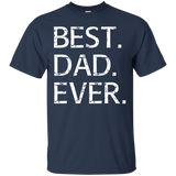 Best Dad Ever - Funny Fathers Day Gift Bonus Stepdads T-Shirt - TEEEVER - Navy / S- Short Sleeve -TeeEver.com