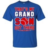 That's My GRANDSON Out There Baseball Mimi Gigi Papa T-Shirt - TEEEVER - Royal / S- Short Sleeve -TeeEver.com