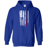 Father's Day Gift American red Grandpa flag Hoodie - TEEEVER - Royal / S- Sweatshirts -TeeEver.com