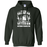 I'm A Dad Grandpa Veteran Father's Day Pullover Hoodie - Forest Green / Small- Sweatshirts -TeeEver.com