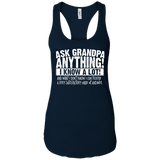 Mens Ask Grandpa Anything - Funny Gift for Father's Day Men/Women Tank top