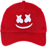 Mello Smile - Simple Design - Five Panel Twill Cap - Red / One Size- Hats -TeeEver.com