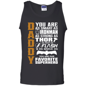 6TN Mens Daddy Superhero Tank Top - TEEEVER - Black / S- Sleeveless -TeeEver.com