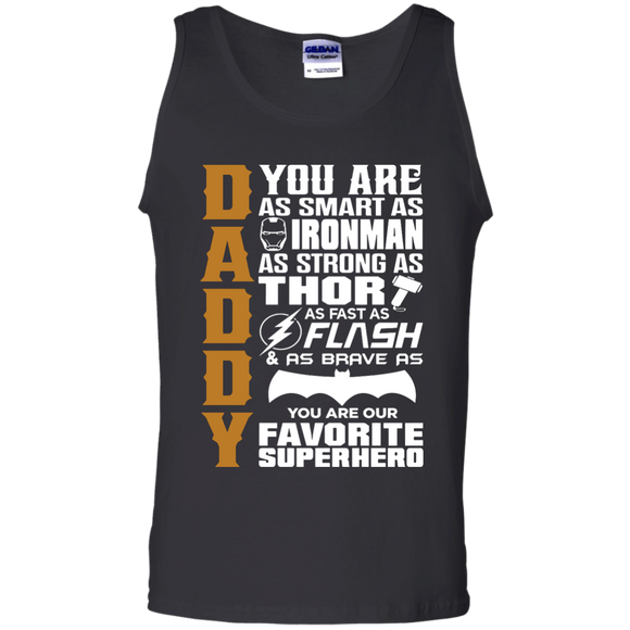 6TN Mens Daddy Superhero Tank Top - TEEEVER - Black / S- Sleeveless -TeeEver.com