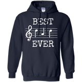 Best Dad Ever Music - Cute Funny Saying Fathers Day Gift Hoodie - TEEEVER - Navy / S- Sweatshirts -TeeEver.com