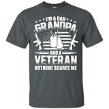 I'm A Dad Grandpa Veteran Father's Day T-Shirt - Dark Heather / Small- T-Shirts -TeeEver.com