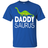 Daddy Saurus Dinosaur - Matching Family Tribe Dad Father - T-Shirt - TEEEVER - Royal / S- Short Sleeve -TeeEver.com