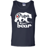 Papa Bear - Father's Day - papa - father day gift Tank Top - TEEEVER - Navy / S- Sleeveless -TeeEver.com