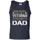 Some People Call Me A Veteran - Call me DadTank Top - TEEEVER - Navy / S- T-Shirts -TeeEver.com