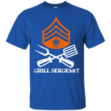 Men's Grill Sergeant BBQ Grilling Hobby Father's Day T-Shirt - TEEEVER - Royal / S- Short Sleeve -TeeEver.com